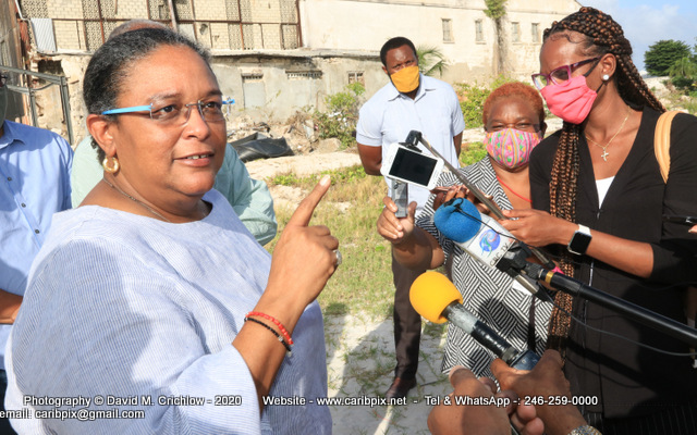 PM Mottley at Demolition of Liquidation Centre - Caribpix.net